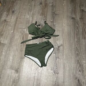 Olive Green Bikini Set - M